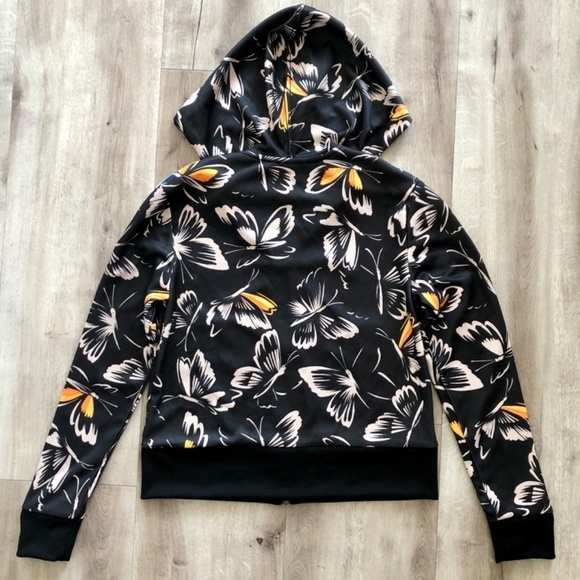 Adidas x Farm Rio, Hooded Track Jacket, Butterfly Print, Size XS, Good Condition - Picture 9 of 16